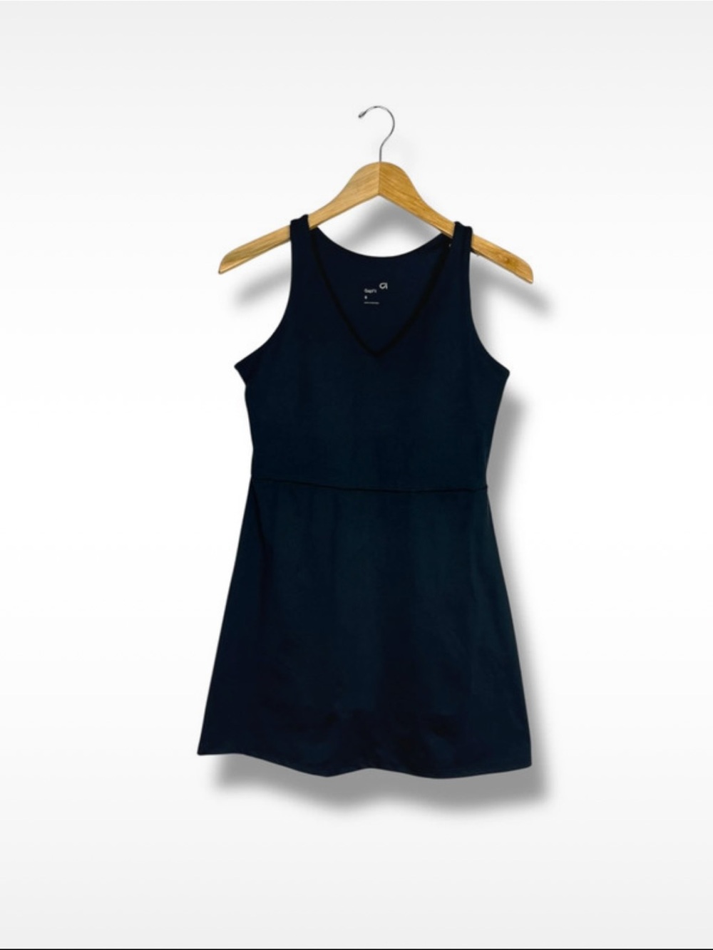 Gap Fit Black Active Dress New Built In Shorts Small Shelf Bra Pockets